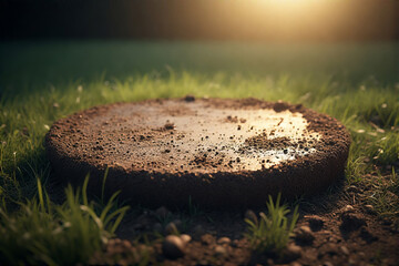 podium soil in garden