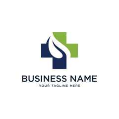 cross medical healthcare logo template