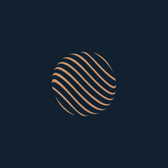 abstract globe web logo template