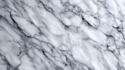Obraz premium Ultra detailed marble texture background high contrast veining elegant white gray tone natural stone surface photographed human eye perspective suitable luxury interior architectural design custom