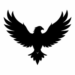 Fototapeta premium eagle with wings vector illustration