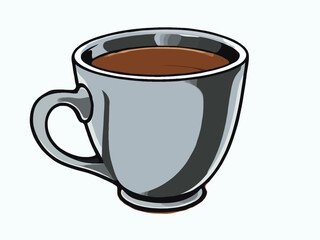 a coffee cup isolated on white
