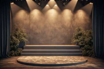 stage lights and spotlight
