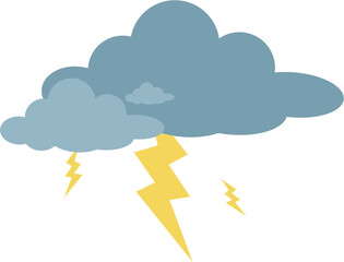cloudy weather and lightning