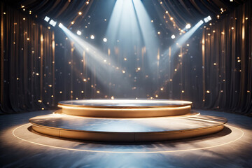stage with spotlight