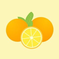 orange and lemon