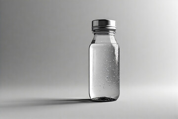 bottle of water on white background