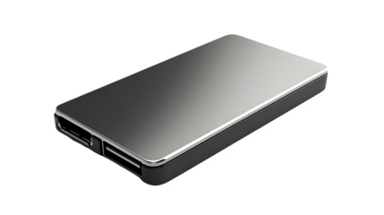 Rectangular Metal Power Bank with Glossy Finish