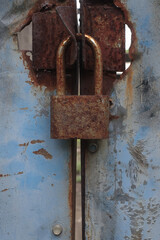 old rusty lock