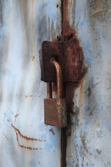 old rusty lock