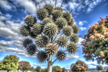 cactus with blue sky