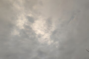 Fototapeta premium Overcast sky with gray clouds and subtle light variations