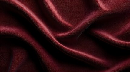 Obraz premium Velvet fabric texture background deep fold smooth shine rich texture dark maroon captured soft top down perspective fashion luxury or theatrical visuals custom velvet red background cut out isolated