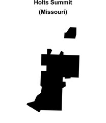 Holts Summit (Missouri) blank outline map