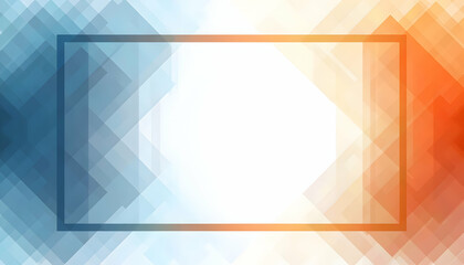 Abstract Frame Design with Geometric Shapes and Gradient Colors