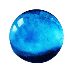 Aquamarine-blue crystal ball