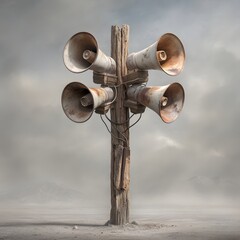 Buy old rusty tornado siren system for sale weathered vintage emergency broadcast