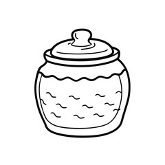  Cookie Jar with Cracks (Vintage)