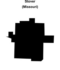 Stover (Missouri) blank outline map