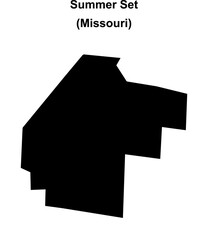 Summer Set (Missouri) blank outline map
