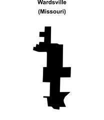 Wardsville (Missouri) blank outline map