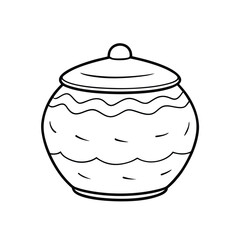  Cookie Jar with Cracks (Vintage)