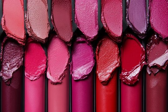 Exploring a spectrum of lipstick shades  from bold reds to subtle nudes for every occasion