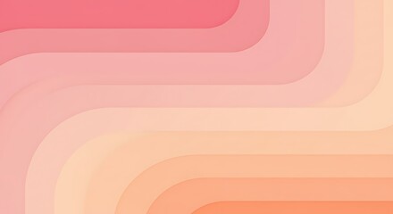 Abstract pastel colored background with rounded geometric layered elements