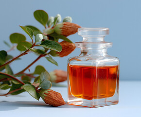 essential oil with flowers