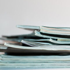 Magazines with copy space included. 