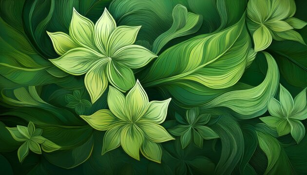 reseda green natural floral background
