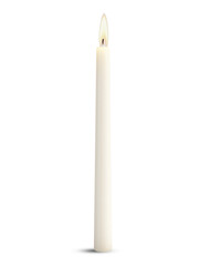 candle with fire isolated on white background
