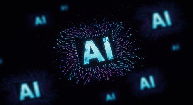 AI Text and Code Background for Artificial Intelligence and Deep Learning Technology