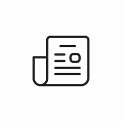newspaper pages icon sign vector