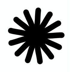 Obraz premium Abstract Black Sunburst Design Element Vector Graphic Illustration