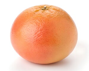 Fresh whole grapefruit fruit isolated on white clean background