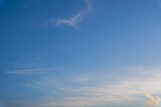  6月の空　夕暮れの青空と雲18