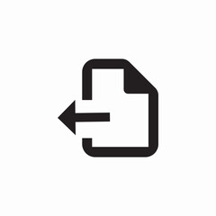 send document file icon sign vector