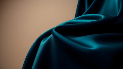 A blue fabric is shown in a close up