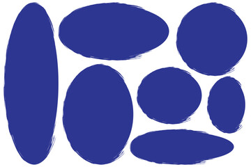 Grunge round template backgrounds. Hand drawn circular shapes. Dirty grunge design frames.