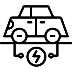 Electric Vehicle Icon