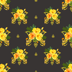 Seamless Flower Pattern - Vector