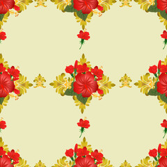 Seamless Flower Pattern - Vector