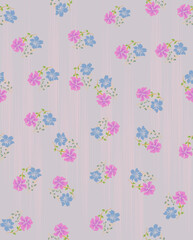 Seamless Flower Pattern - Vector