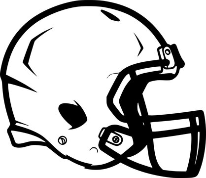 football helmet logo silhouette icon vector illustration
