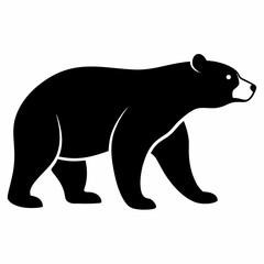 Fototapeta premium silhouette of a polar bear