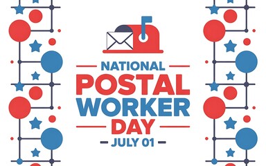 Celebrating National Postal Worker Day A Patriotic Graphic Design