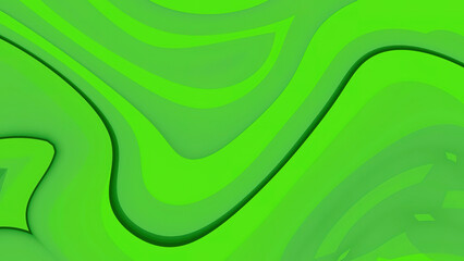 Abstract green background with wavy lines creating a smooth and flowing visual texture effect art