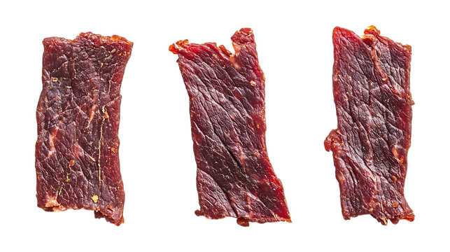 Pack Collection Beef Jerky Delicious  Easy set against transparent background