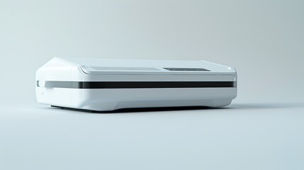 Compact high tech scanner with touchscreen for advanced document management in modern office settings. concept of efficiency, innovative technology, office productivity